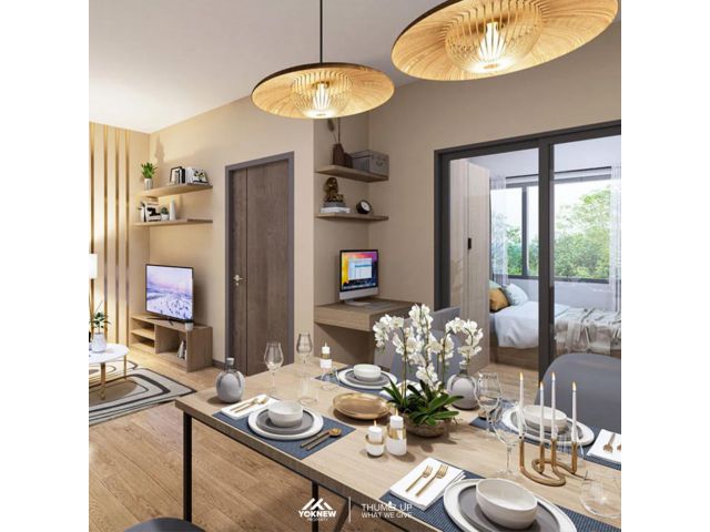 ขายด่วน ห้อง package เฟอร์นิเจอร์ ลดราคาพิเศษ Condo Me Onnut-Rama 9 ใกล้ รถไฟฟ้า MRT พระราม 9