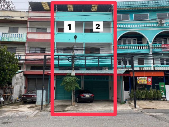 ให้เช่าอาคารพาณิชย์ศรีราชา 3.5 ชั้น 2 คูหา ติดถนนทำเลดี