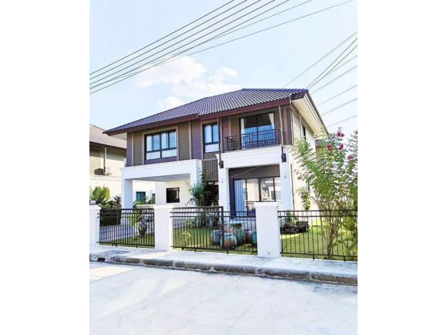 ขายบ้านสันกำแพง #กาญจน์กนกวิลล์23 บ้านสไตล์โมเดิร์นล้านนา เนื้อที่ 77.20 ตร.ว ราคา 5.2 ล้าน