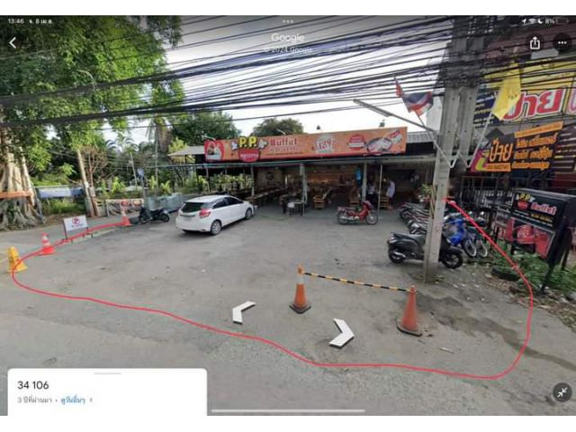 ขายที่ดินพร้อมสิ่งปลูกสร้างติดถนนเส้นต้นยางพร้อมโอน