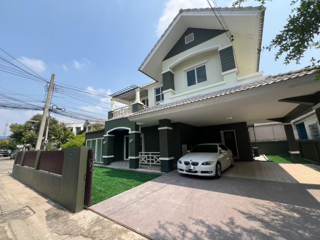 ขายและปล่อยเช่าถูกที่สุดในย่านนี้!! บ้านเดี่ยว 2 ชั้น หลังมุม ม.บ้านสวนราชา เกษตร-นวมินทร์  ใกล้รถไฟฟ้า ห้างฯ