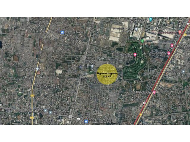 ขายที่ดินเปล่าในซอย งามวงศ์วาน 47