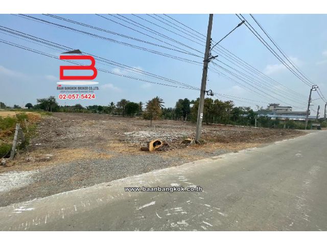 ที่ดินเปล่า ทางเข้าวัดราษฎร์นิยม เนื้อที่ 3-2-0 ไร่ ถนนบางบัวทอง-สุพรรณบุรี 340 ตำบลราษฎร์นิยม อำเภอไทรน้อย จังหวัดนนทบุ