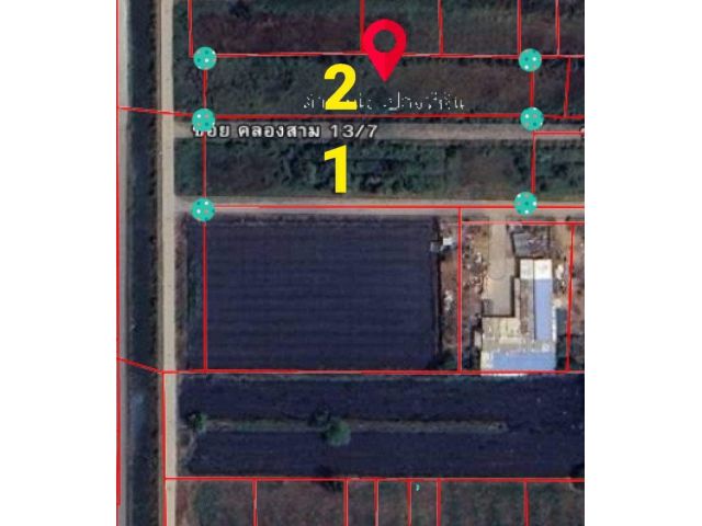 ขายที่ดิน 5ไร่ คลอง 13 / 7 ที่ดินติดถนนทั้งสองด้าน