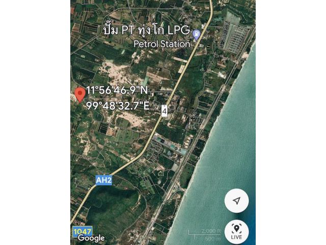 ที่ดิน อำเภอเมืองประจวบคีรีขันธ์ใกล้ทะเล ขนาด 220 ตรวา 169,000 บาท