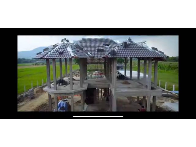 ขายที่ดิน 3 ไร่ 1 งาน พร้อมบ้าน 2 หลัง และ สระว่ายน้ำใกล้น้ำพุร้อนสันกำแพง