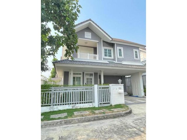 PDD02 ให้เช่า ขาย บ้านเดี่ยว 2ชั้น บุราสิริ ปัญญาอินทรา Burasiri Panyaindra บ้านสไตล์ยุโรป New England Colonial โซนบางชั