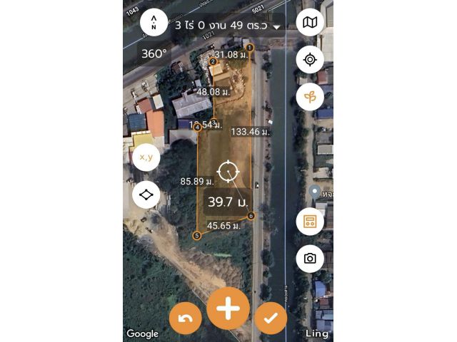 ที่ดินคลองสามปทุทธานี 3ไร่ 50ตรว. เหมา 25ล้าน ต.คลองสาม อ.คลองหลวง จ.ปทุมธานี - ที่ดินติดถนน2ด้าน ด้านแรกติดถนนเส้น5021