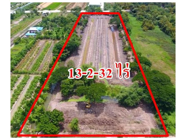 ขาย ที่ดินเปล่า 13 ไร่ครึ่ง ขาย 8,750 บ./ตร.ว. ลาดหลุมแก้ว ปทุมธานี เหมาะทำจัดสรร โกดัง โรงงาน