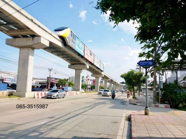 R624-053ขายที่ดินศรีนครินทร์32ถนนศรีนครินทร์ -ที่ดินเนื้อที่ 3-3-42 ไร่ หรือ 1,542 ตารางวาผังเมืองสีเหลืองโอกาสดีของนักพัฒนา