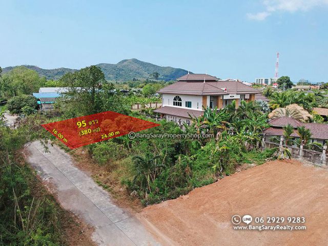 ที่ดินบางเสร่  95 ตรว. ฝั่งทะเล ใกล้ทะเลเพียง 1 กม.