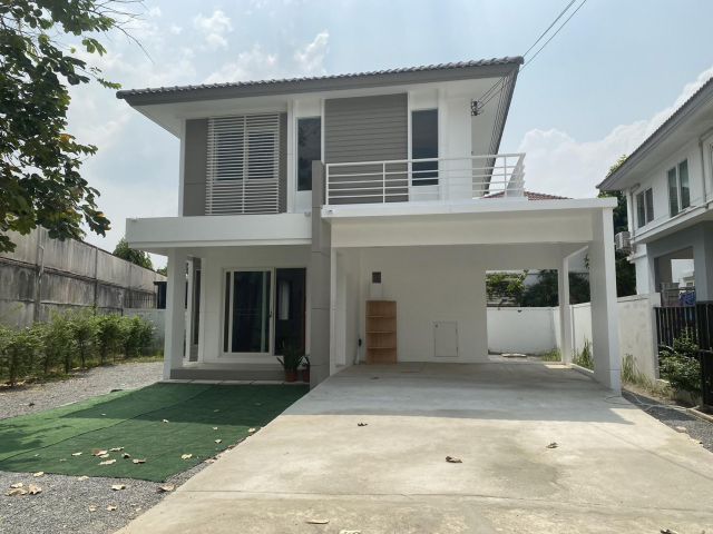 U1301 ให้เช่าบ้านเดี่ยว 2 ชั้น หมู่บ้านพฤกษ์ลดา2 บางใหญ่  Pruklada Bangyai2  บ้านใหญ่หลังมุมขนาด90ตารางวา จอดรถในบ้านได้