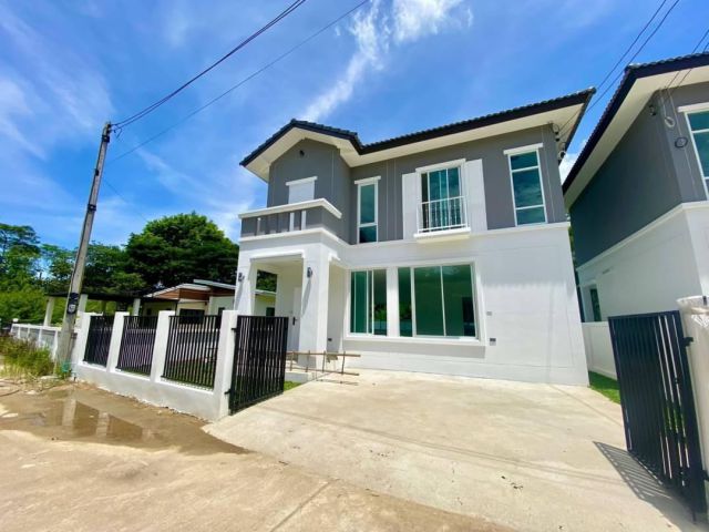 ขายบ้านสร้างใหม่ ใกล้กาดฝรั่ง เนื้อที่ 41 ตร.ว (3นอน 3น้ำ) เพียง 2.99 ล้าน(ฟรีโอน)