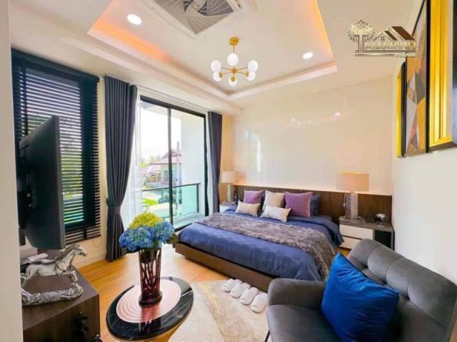 #บ้านสวยแต่งครบพร้อมอยู่ห้วยใหญ่ พัทยาพร้อมเฟอร์นิเจอร์ตามรูป ให้ครบเหมือนบ้านตัวอย่าง ขายเพียง 7.99 ลบ. (n Rich1340）
