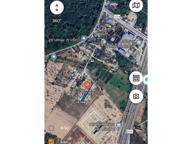 ที่ดินบ้านห้วยกรุบางพระ 2-1-60ไร่ ไร่ละ 4ล้าน ต.บางพระ อ.ศรีราชา จ.ชลบุรี - ที่ดินติดถนนสาธารณะกว้างประมาณ 27เมตร