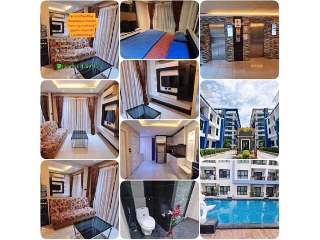 #ขายThe Blue Residence Condo "เดอะ บลู เรสซิเดนซ์" สุขุมวิท-พัทยา 87( ApRich1342)