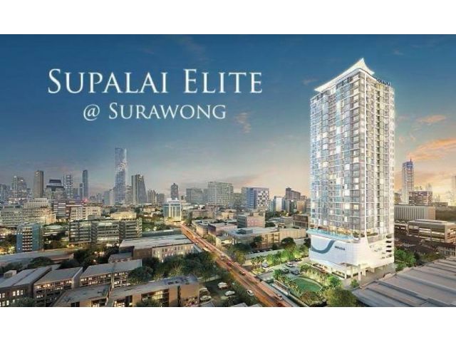 ขาย คอนโด Supalai Elite Surawong  98.74 ตรม. 2 beds 2 baths 1 living 1 kitchen 2 balconies 1 fix parking