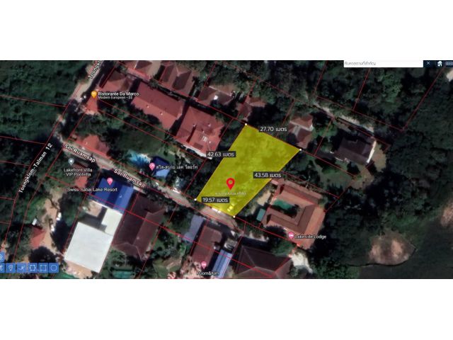 ขายที่ดิน 246.4 ตรว. พิกัด พีทยาฝั่งตะวันออก - ซอยทุ่งกลม - ตาลหมัน