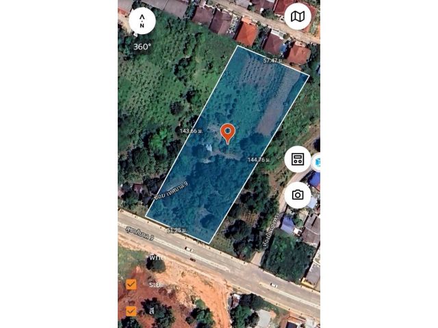 ที่ดินบางพระใกล้ถนนสุขุมวิท 4-3-45ไร่ ไร่ละ 5 ล้าน ต.บางพระ อ.ศรีราชา จ.ชลบุรี  ที่ดินติดถนนเทศบาล9