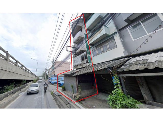 ขายอาคารพาณิชย์ 4 ชั้น (หลังริม) 1 คูหา ทำเลดี ใกล้แมคโครบางพลี