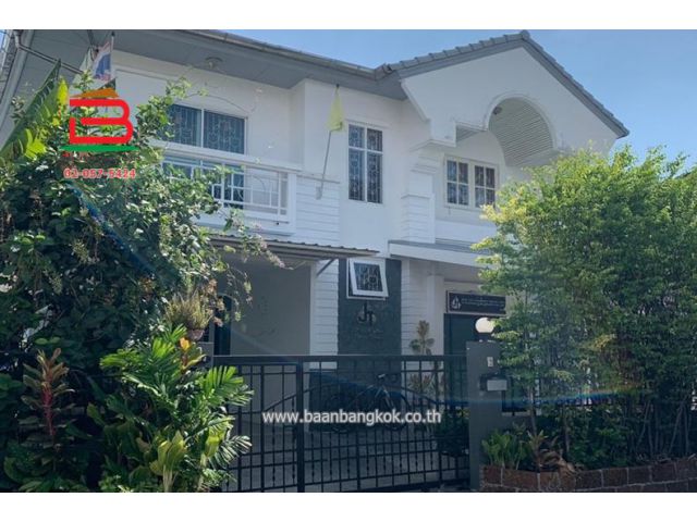 บ้านเดี่ยว หมู่บ้าน บุรีรมย์ ซอยคู้บอน 41 แยก 9 เนื้อที่ 56.3ตรว. ถนนรามอินทรา แขวงสามวาตะวันตก เขตคลองสามวา