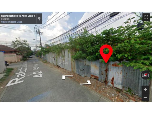 ขายที่ดิน : 375 ตรว. ซ.รัชดาภิเษก 42 เข้าซอยเพียง 400 เมตร
