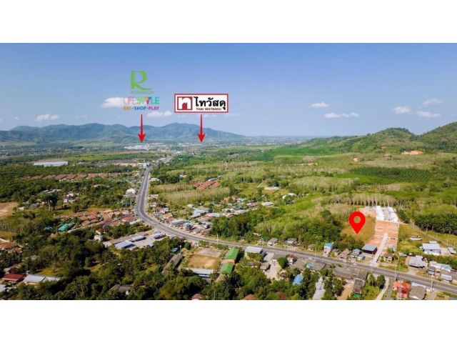 R624-055ขายที่ดิน 5-1-84 ติดถนนป่าคลอก อำเภอถลาง ภูเก็ต ที่ดินเสมอถนน ทำเลดี ชุมชน เดินทางสะดวก ปลอดภัย ขายยกแปลง 40  ลบ