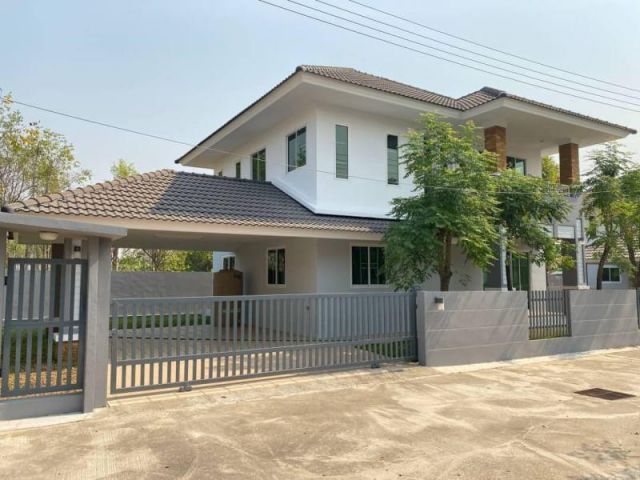 #ขายบ้านสร้างใหม่ #ขายบ้านหางดง เนื้อที่ 86 ตร.วา (4นอน 3น้ำ) ราคา 3.99 ล้าน