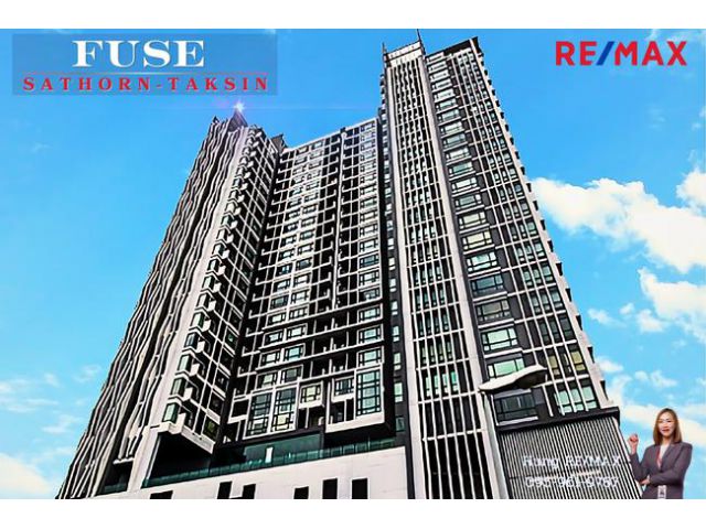 New! 2024 คอนโด ฟิวส์ สาทร ตากสิน (Condo FUSE Sathorn-Taksin) 35 Sq.m. 1 Bed 24Fl. BTS Wongwian Yai ถนนกรุงธนบุรี เดินทา