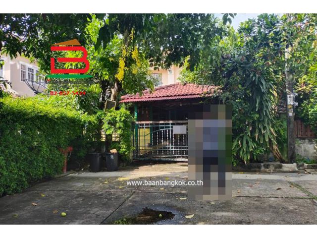 บ้านเดี่ยว หมู่บ้าน บุรีรมย์ คู้บอน 41 เนื้อที่ 77 ตรว. ถนนคู้บอน 41 เขตคลองสามวา