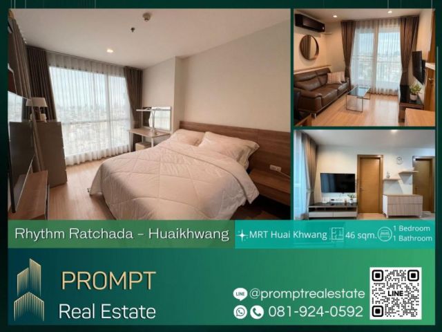 QR03839 - Rhythm Ratchada - Huaikhwang - 46 sqm - MRT Huai Khwang - Central Rama 9 - Fortune Town