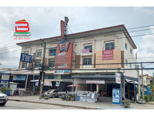 อาคารพาณิชย์ หมู่บ้าน ซื่อตรง สายไหม เนื้อที่ 20.3 ตรว. ถนนหทัยราษฎร์ อ.ลำลูกกา จ.ปทุมธานี