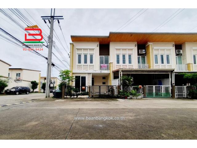 ขาย/เช่า ทาวน์โฮม โครงการ โกลเด้นทาวน์ 1 อ่อนนุช-ลาดกระบัง เนื้อที่ 16.7 ตรว. ซอยวัดลานบุญ ถนนรามอินทรา แขวงลาดกระบัง เขตลาดกระบ