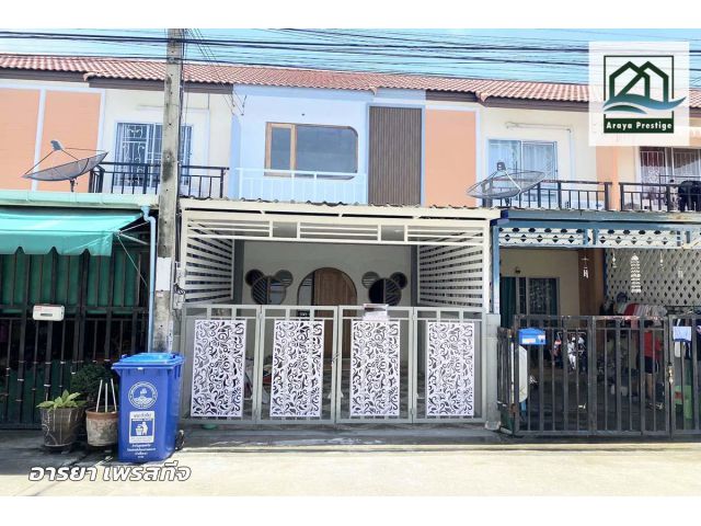 บ้านชายคลอง กม.23 บางบ่อ ตกแต่งพร้อมเข้าอยู่