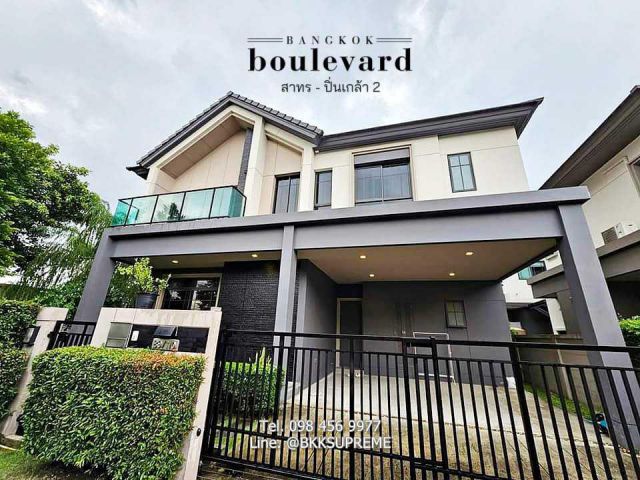 (ขาย) ** บ้านเดี่ยว หลังมุม บางกอก บูเลอวาร์ด สาทร-ปิ่นเกล้า 2 เฟอร์นิเจอร์ครบ พร้อมอยู่ **