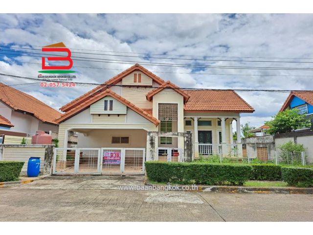 บ้านเดี่ยว 1 ชั้น โครงการ วรางกูล คลอง 4 (ลำลูกกา) เนื้อที่ 75 ตรว. ซอยไสวประชาราษฎร์ 43 จ.ปทุมธานี