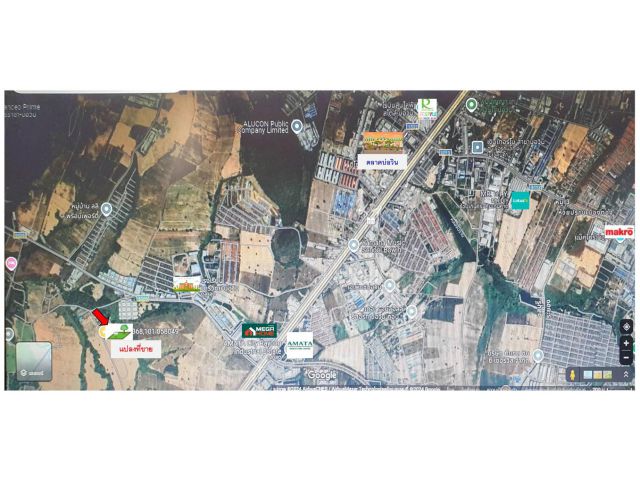 หน้านิคมฯอมตะซิตี้ ระยอง (Amata city Rayong) ขาย!ที่ดินบ่อวิน 58 ตร.วา