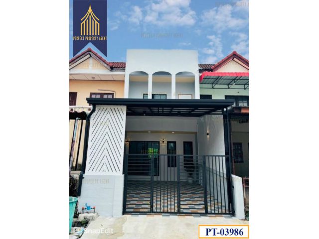 ขายทาวน์เฮ้าส์ กิตติชัยวิลล่า 2 มิตรไมตรี หนองจอก ตกแต่งใหม่พร้อมเฟอร์นิเจอร์