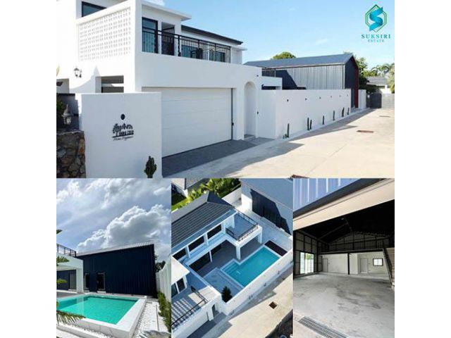 ขาย บ้าน Pool Villa สุดหรู พร้อมอาคาร Work shop ถ.ทุ่งกลม-ห้วยตาหนู เมืองพัทยา อำเภอบางละมุง ชลบุรี