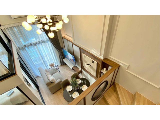 Ideo Rama9-Asoke for rent duplex 2 bedroom 1 bathroom 52 sqm rental 48,000 baht/month