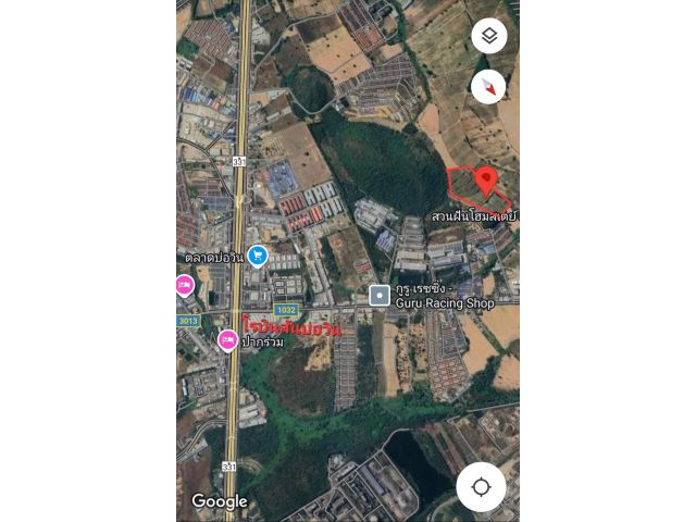 ที่ดิน 36 ไร่บ่อวิน อำเภอศรีราชา จังหวัดชลบุรี ไร่ละ 2.3 ล้าน เนินสูงไม่ต้องถม ที่ดิน้ดิม เหมาะสำหรับทำโรงแรม ,รีสอร์ทโฮ
