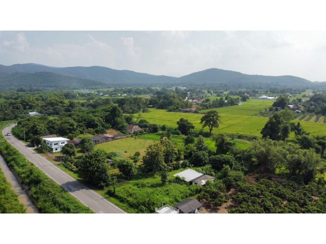 ที่ดิน 3ไร่ 147 ตร.ว. ติดถนน เชียงใหม่ สันกำแพง ห้วยทราย น้ำไม่ท่วม ใกล้ ที่ว่าการอำเภอสันกำแพง