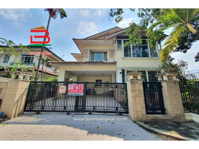 บ้านเดี่ยว หลังริม หมู่บ้าน นันทวัน เนื้อที่ 93.4 ตรว. ถนนรามคำแหง เขตสะพานสูง