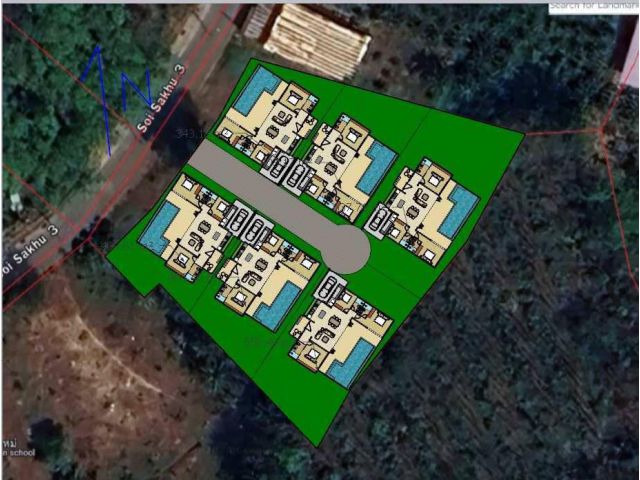 Land size 2974.8 sqm close to Naithon & Banana beach for sale