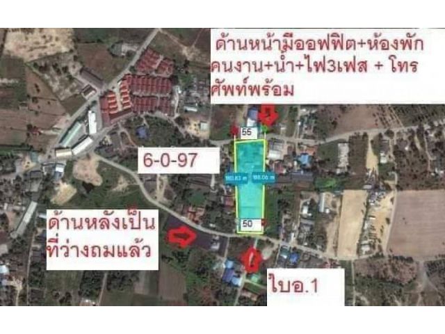 ขาย โกดัง พร้อมห้องพัก ทุ่งกราดบางละมุง 362 ตรม 6 ไร่ 67 ตรว ผังสีส้มอ่อน