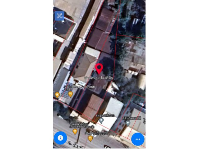 ขาย ที่ดิน .หน้ากว้างติดถนนโพธิศรี 12.5 เมตร ถนนโพธิ์ศรี 1 งาน 57.4 ตรว อยูู่ระหว่าง เจริญโฮเทล กับ UD Town