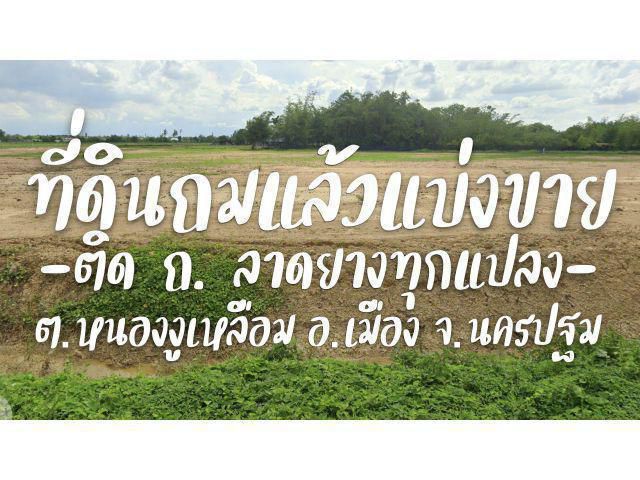 ที่ดินถมแล้ว 5 ไร่ขึ้นไป ติด ถ.ลาดยาง หรือขายยกแปลง 10 ไร่ ใกล้ ถ.มาลัยแมน 1.6 กม. (ม.ราชภัฎ 10 นาที)