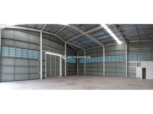ให้เช่าโกดังสร้างใหม่ 300 / 322 /600 ตร.ม.  คลองหลวง ปทุมธานี ใกล้มอเตอร์เวย์
