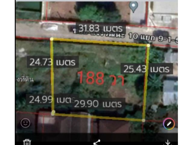 ขายที่ดิน188วา แจ้งวัฒนะซอย10