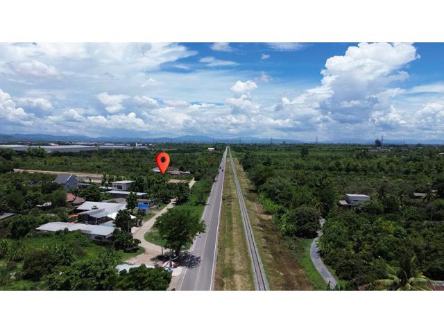 TL0139  ขาย  ที่ดินเปล่า  ทำเลดี   เหมาะสำหรับสร้างบ้าน  ติดถนนเลียบทางรถไฟเชียงใหม่ - สารภี